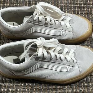 VANS White and Tan Sneakers